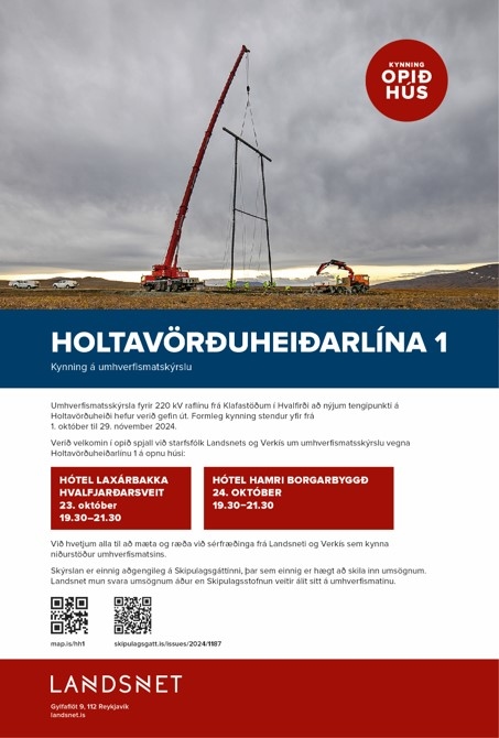 Opið hús – Holtavörðuheiðarlína 1