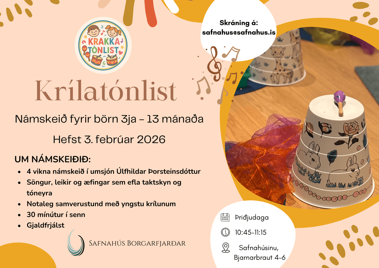 Krílatónlist í Safnahúsi Borgarfjarðar