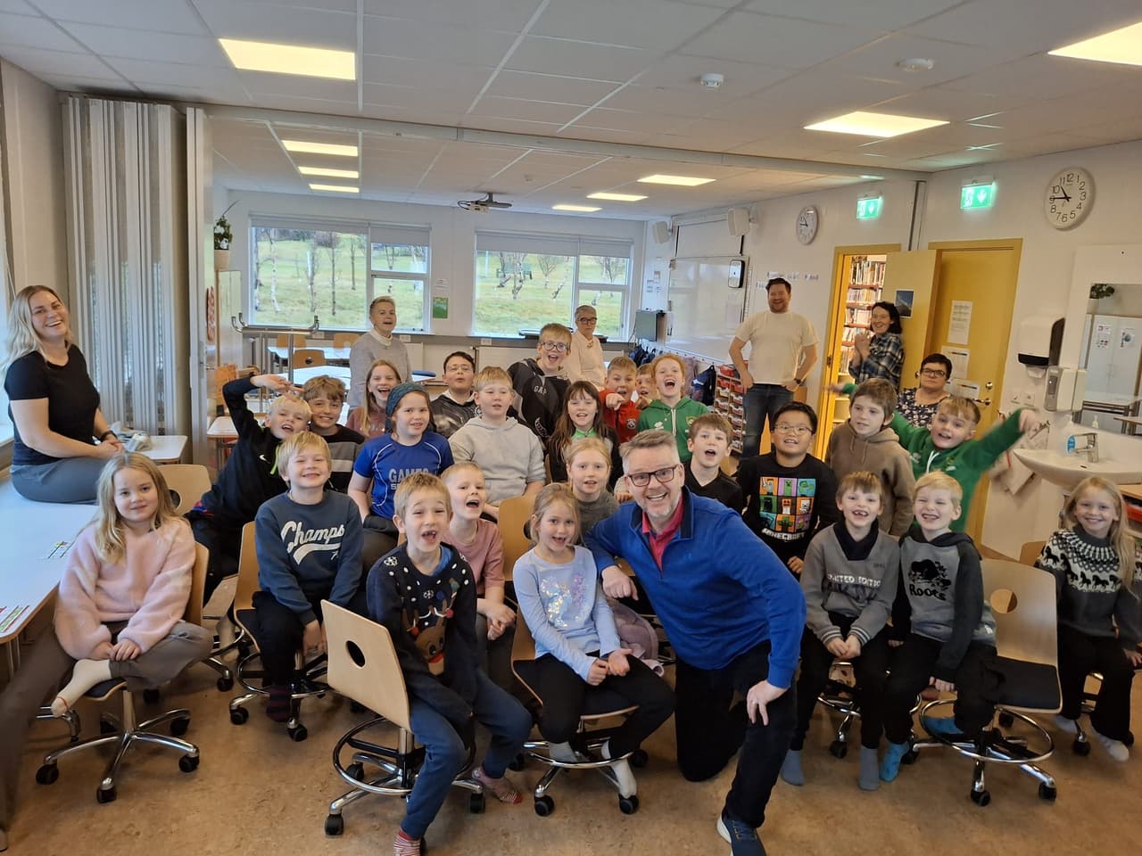 Gunni Helga í heimsókn