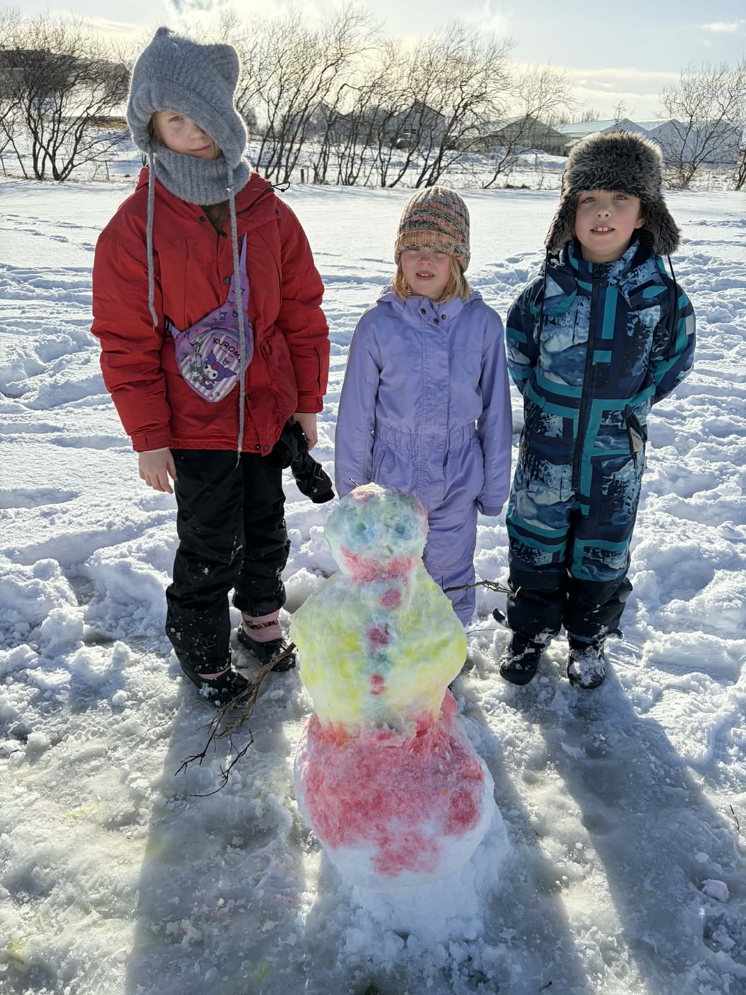 Nemendur á Varmalandi lærðu og léku sér í útikennslu