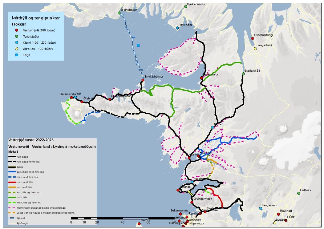 Samstarf Borgarbyggðar og Vegagerðarinnar og ýmsar gagnlegar upplýsingar