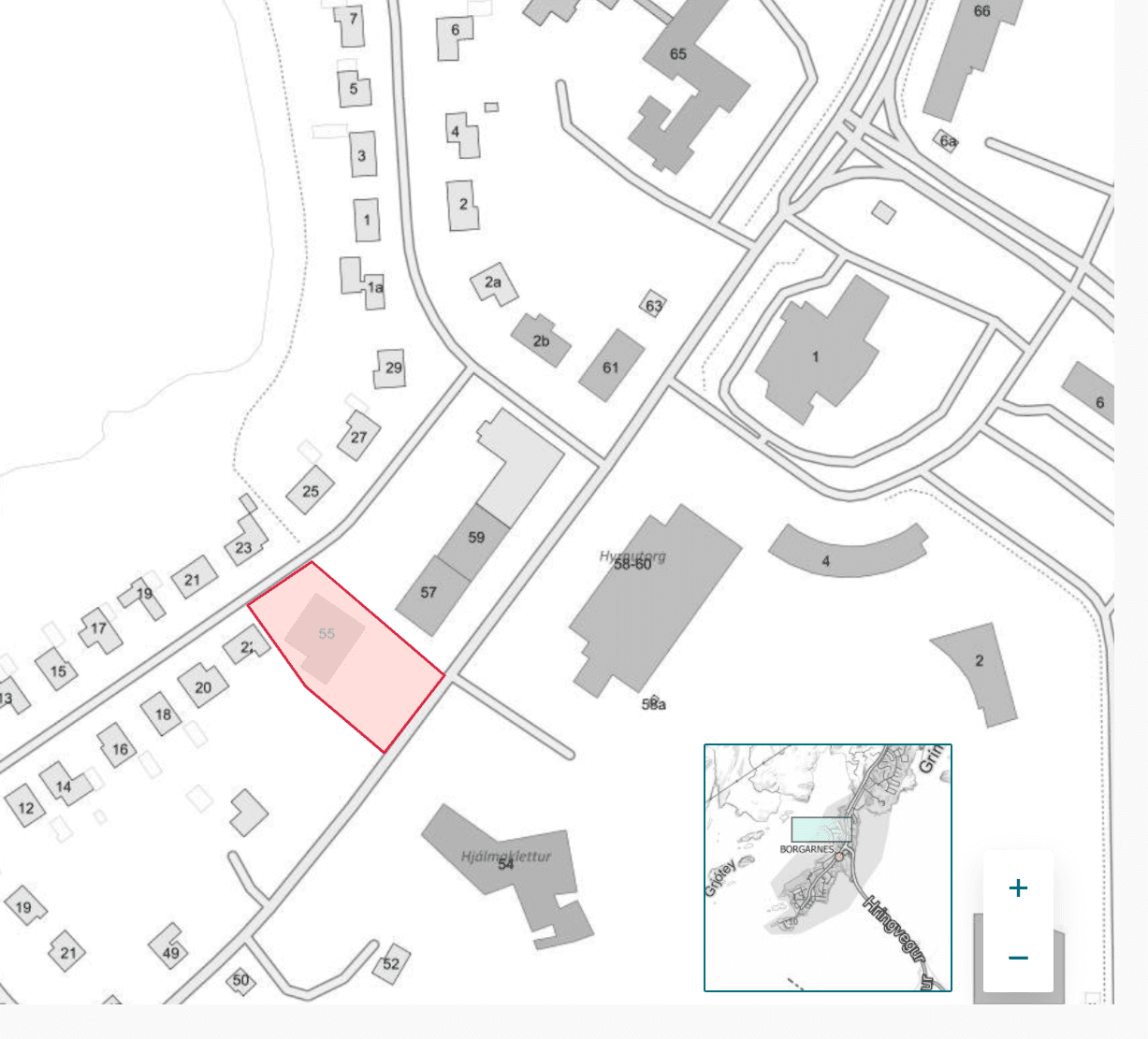 Borgarbraut 55 – Deiliskipulagsbreyting