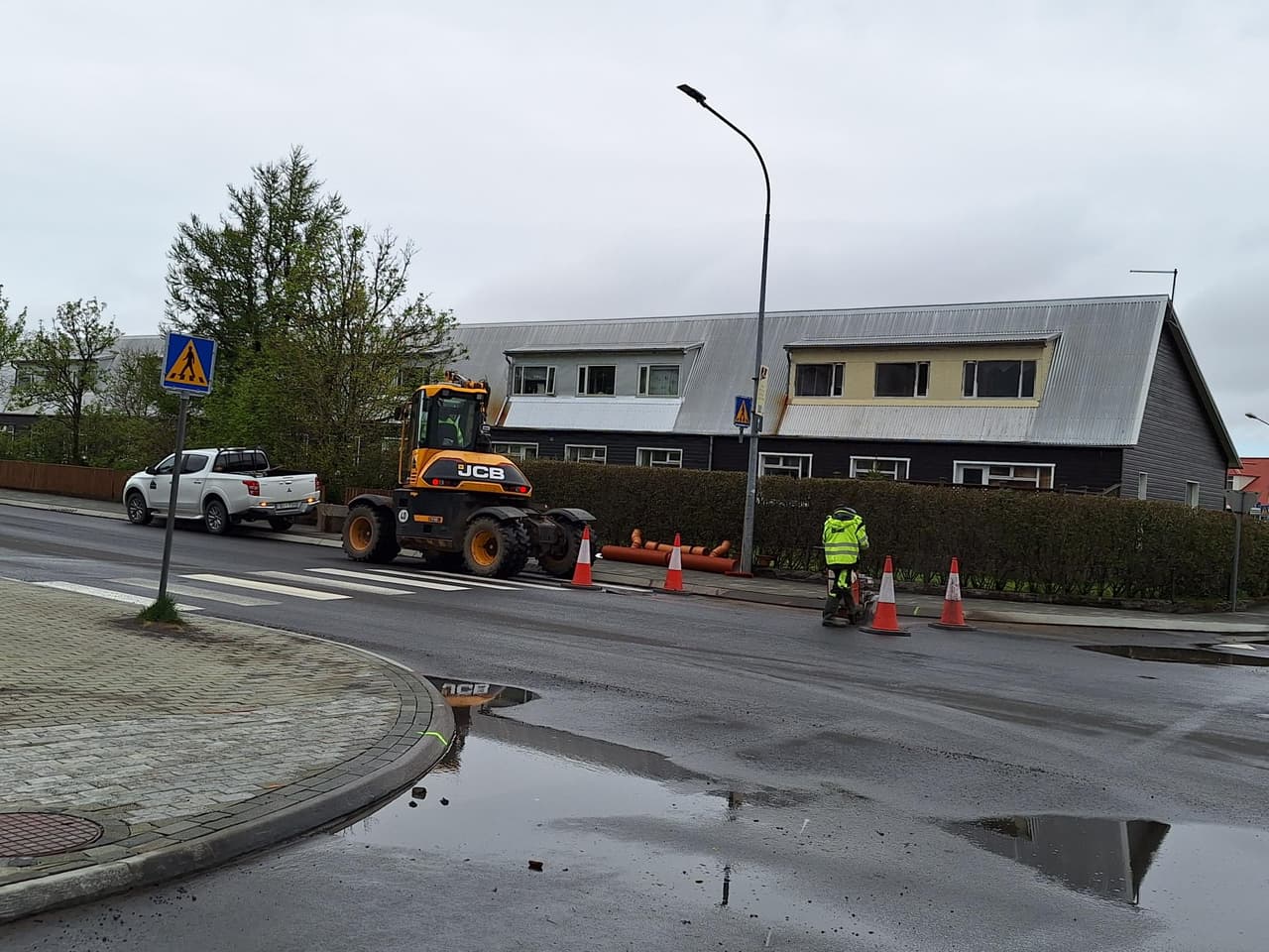 Gatnaframkvæmdir við gatnamót Borgarbrautar, Þorsteinsgötu og Böðvarsgötu