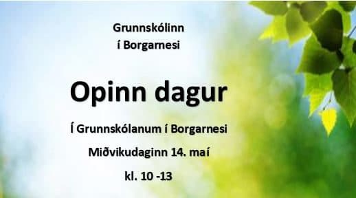 Opinn dagur í Grunnskólanum í Borgarnesi
