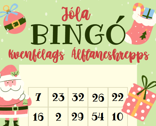 Jólabingó Kvenfélags Álftaneshrepps